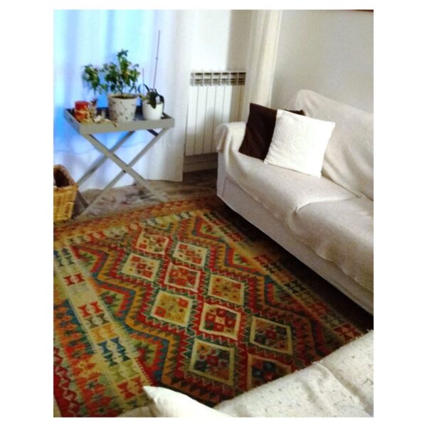 Tappeto Kilim Maimano dorato