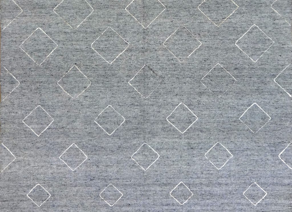 tappeto orientale kilim contemporaneo geometrico grigio minimalista