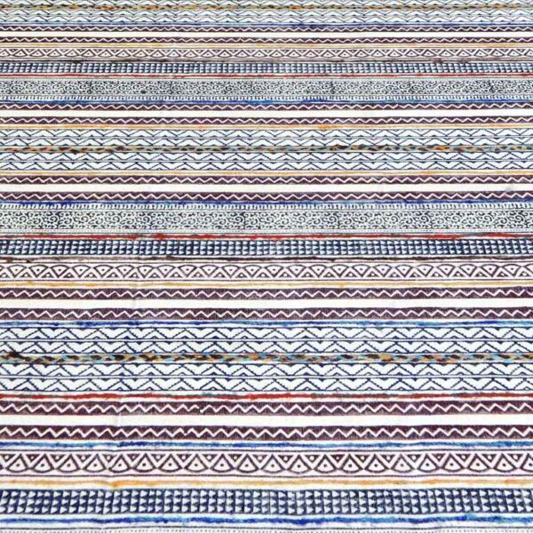 Tappeto Yuko in juta e cotone 230x160 cm - annodato a mano, stile moderno