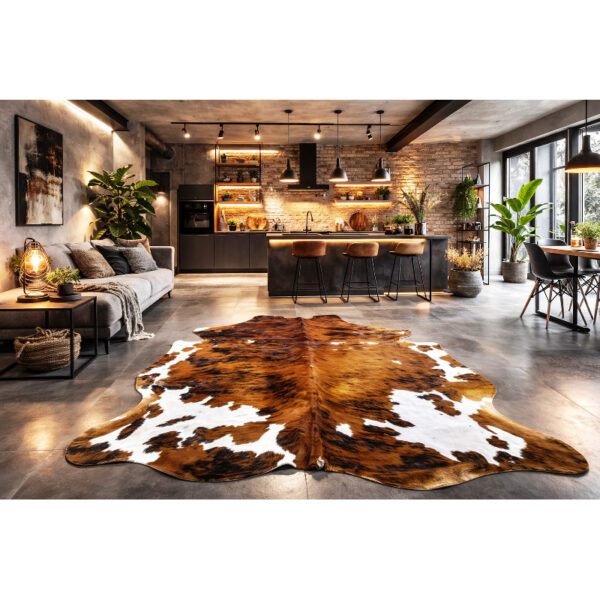 Tappeto Mucca Vera Pelle 218x210