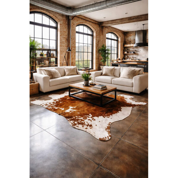 tappeto salotto e soggiorno Tappeto Mucca Vera Pelle 213x170