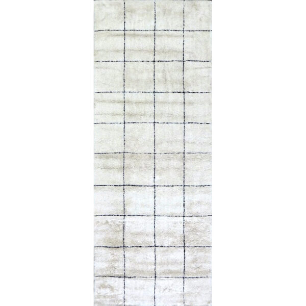 tappeto Passatoia Berbero quadri 200x80 In fibre Naturali