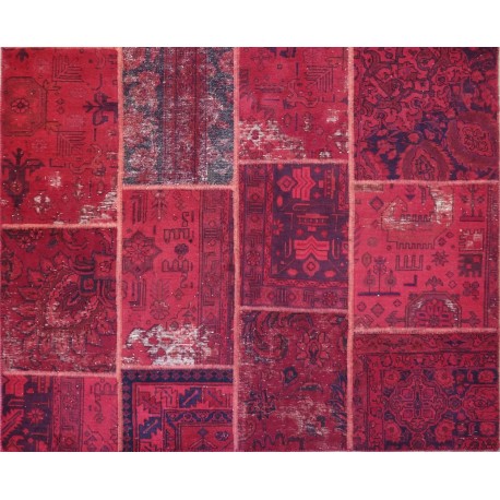 Tappeto persiano moderno monocolore pachwork cm240x168