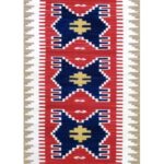 Tappeto kilim Rosso Blu cm240x70