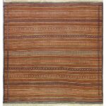 Kilim Pregiato Fine Mis: 200x200 cm. - Tappeti Persiani di